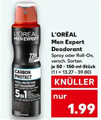 Kaufland L'ORÉAL Men Expert Deodorant Angebot