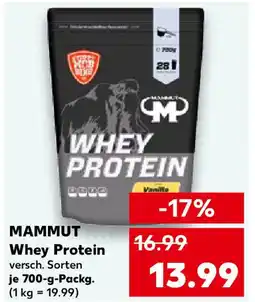 Kaufland MAMMUT Whey Protein Angebot