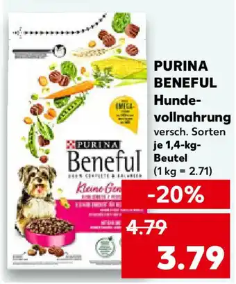 Kaufland PURINA BENEFUL Hunde- vollnahrung Angebot