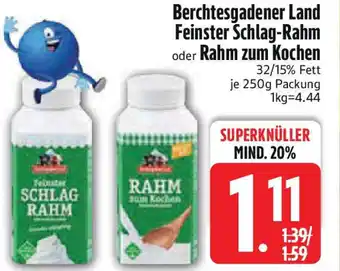 Edeka Berchtesgadener Land Feinster Schlag-Rahm oder Rahm zum Kochen Angebot