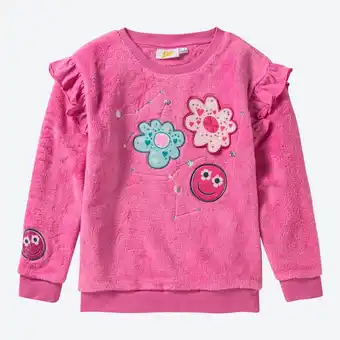 NKD Kinder-Mädchen-Coralfleece-Shirt mit Rüschen Angebot