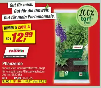 toom Baumarkt Pflanzerde Angebot