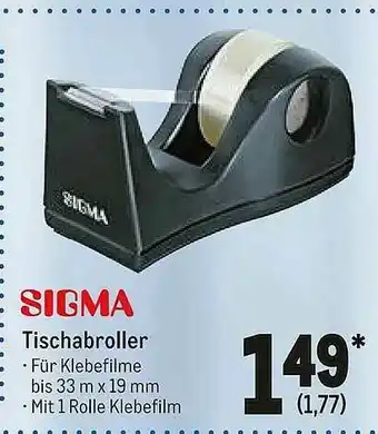 METRO Sigma Tischabroller Angebot