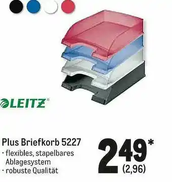 METRO Leitz Plus Briefkorb 5227 Angebot