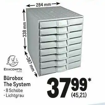 METRO Exacompta Bürobox The System Angebot