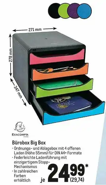 METRO Exacompta Bürobox Big Box Angebot