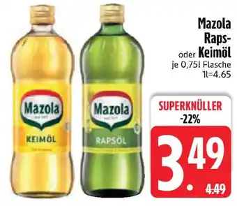 Edeka Mazola Raps- oder Keimöl Angebot