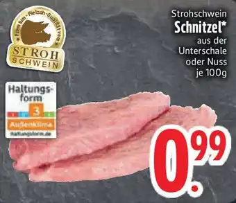 Edeka Strohschwein Schnitzel Angebot