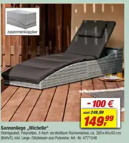 toom Baumarkt Sonnenliege,,Michelle" Angebot