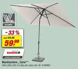 toom Baumarkt Marktschirm,,Turin❝* Angebot