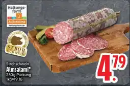 Edeka STROH SCHWEIN Almsalami Angebot