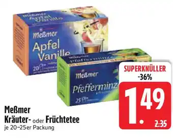 Edeka Meẞmer Kräuter- oder Früchtetee Angebot