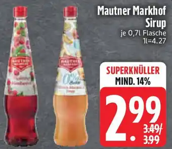 Edeka Mautner Markhof Sirup Angebot