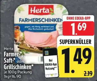 Edeka Farmer- Saft- oder Grillschinken Angebot