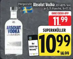 Edeka Absolut Vodka Angebot