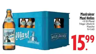 Edeka Maxlrainer Maxl Helles Angebot