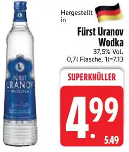 Edeka Fürst Uranov Wodka Angebot