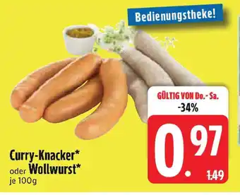 Edeka Curry-Knacker oder Wollwurst Angebot
