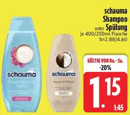 Edeka schauma Shampoo oder Spülung Angebot