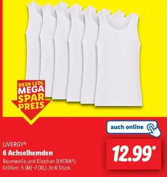 Lidl LIVERGY 6 Achselhemden Angebot