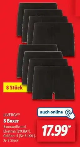 Lidl LIVERGY 8 Boxer Angebot