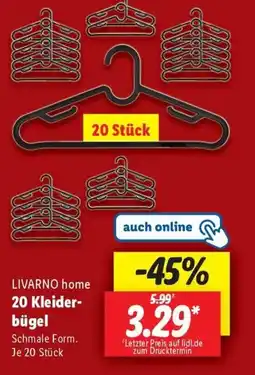 Lidl LIVARNO home 20 Kleider- bügel Angebot