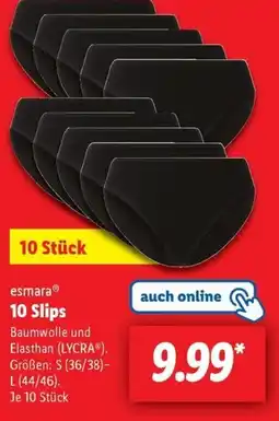 Lidl esmara 10 Slips Angebot