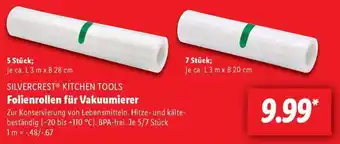 Lidl SILVERCREST KITCHEN TOOLS Folienrollen für Vakuumierer Angebot