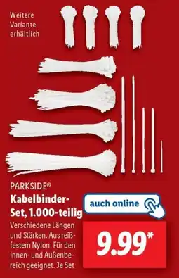 Lidl PARKSIDE Kabelbinder- Set, 1.000-teilig Angebot