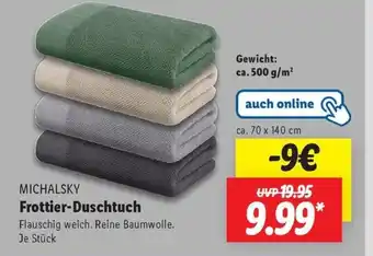 Lidl MICHALSKY Frottier-Duschtuch Angebot