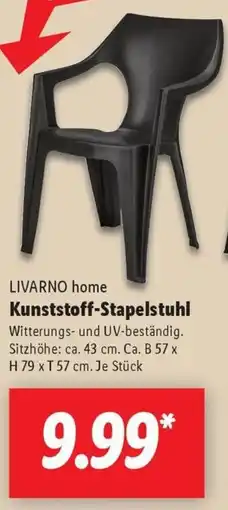 Lidl LIVARNO home Kunststoff-Stapelstuhl Angebot