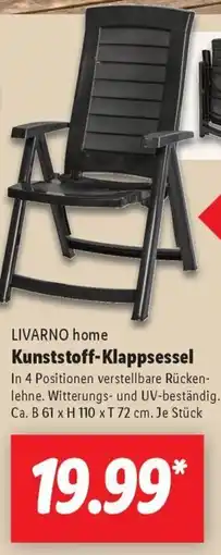 Lidl LIVARNO home Kunststoff-Klappsessel Angebot