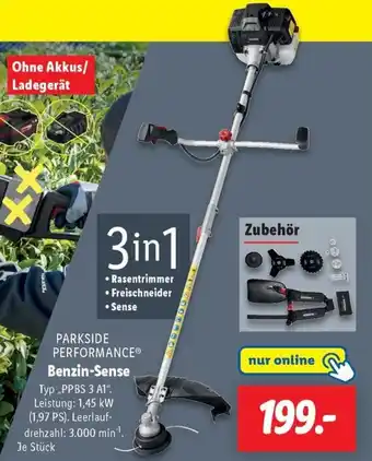 Lidl PARKSIDE PERFORMANCE Benzin-Sense Angebot