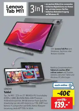 Lidl LENOVO Tablet Angebot