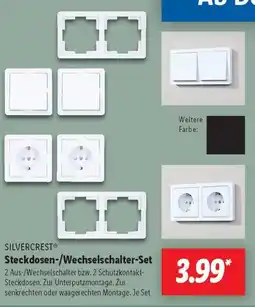 Lidl SILVERCREST Steckdosen-/Wechselschalter-Set Angebot