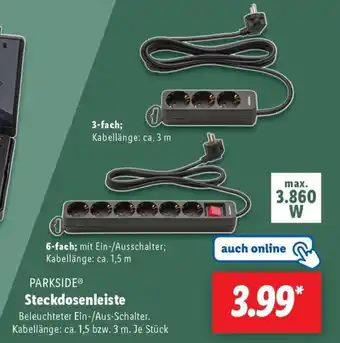 Lidl PARKSIDE Steckdosenleiste Angebot