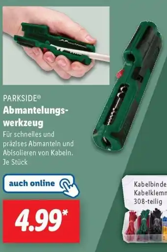 Lidl PARKSIDE Abmantelungs- PARKSIDE® Abmantelungs- werkzeug Angebot