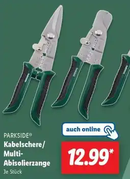 Lidl PARKSIDE Kabelschere/ Multi- Abisolierzange Angebot