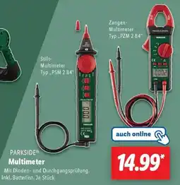 Lidl PARKSIDE Multimeter Angebot