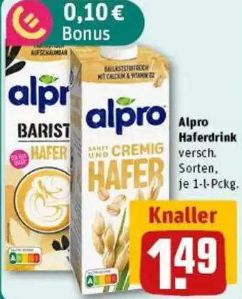 REWE Alpro Haferdrink Angebot