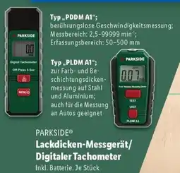 Lidl PARKSIDE Lackdicken-Messgerät/ Digitaler Tachometer Angebot