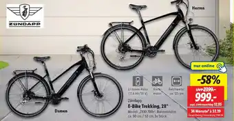 Lidl ZUNDAPP E-Bike Trekking, 28 Angebot