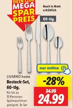 Lidl LIVARNO home Besteck-Set, 60-tlg. Angebot