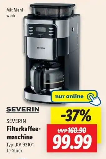 Lidl SEVERIN Filterkaffee- maschine Angebot