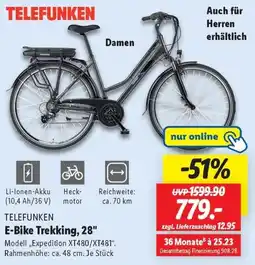 Lidl TELEFUNKEN E-Bike Trekking, 28" Angebot