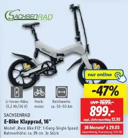 Lidl SACHSENRAD E-Bike Klapprad, 16" Angebot