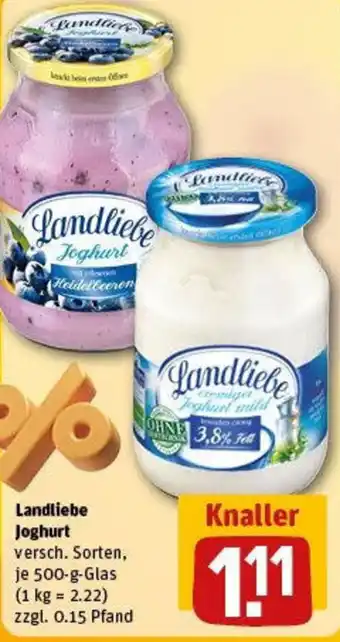 REWE Landliebe Joghurt Angebot