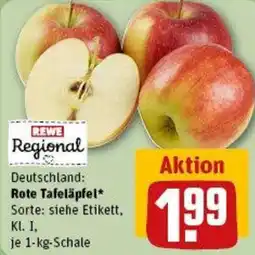 REWE REWE Regional Rote Tafeläpfel Angebot