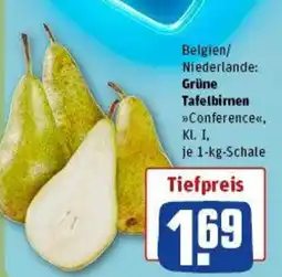 REWE Grüne Tafelbirnen` Angebot