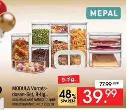 Zurbrüggen MEPAL MODULA Vorrats- dosen-Set, 9-tlg. Angebot